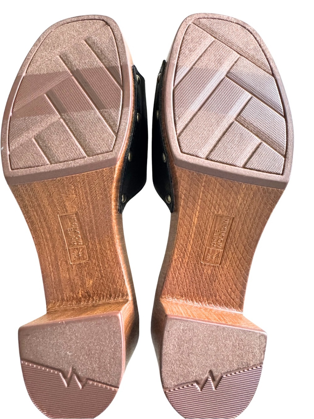 White Mountain Women’s Black Block Heel Vegan Sandals Size 10M - Picture 6 of 8